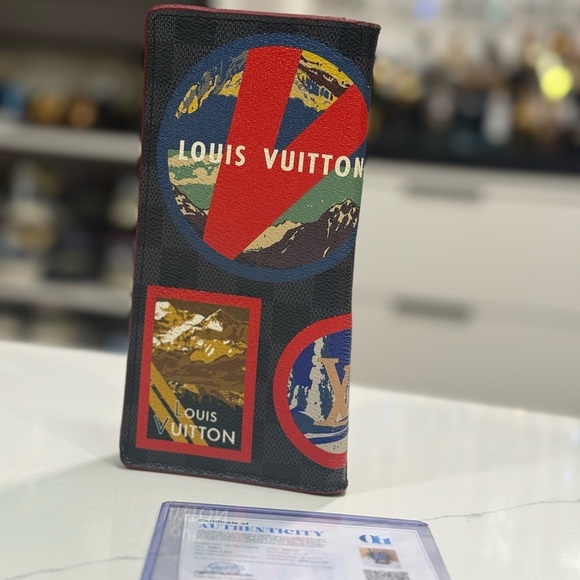 Louis Vuitton Brazza Long Wallet Alps Patches - Rare - Picture 2 of 6